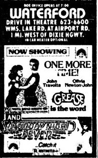 Waterford Drive-In Theatre - ANOTHER AD